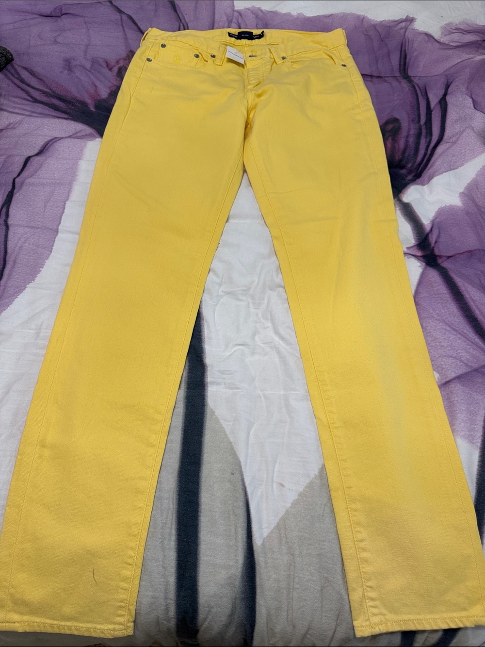 Polo by Ralph Lauren Straight Leg Jeans in Yellow